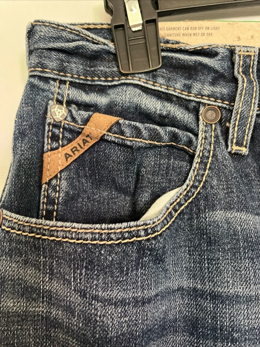 Ariat M1 Vintage 33/34 Blue Straight-Leg Jeans NWT